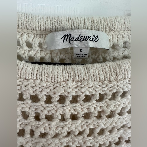 Madewell Ruffled Crochet Knit Sweater Tank Top Size small S women - Picture 5 of 8